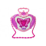 Karaoke s hudobným boxom na stojane ružová